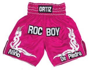 Custom Boxing Shorts , Design Boxing Shorts : KNBXCUST-2041-Pink